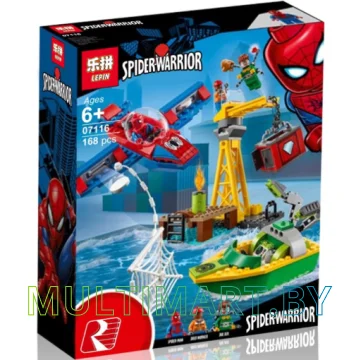 Конструктор Lepin 07116 Человек-Паук - сражение с Доктором Осьминогом